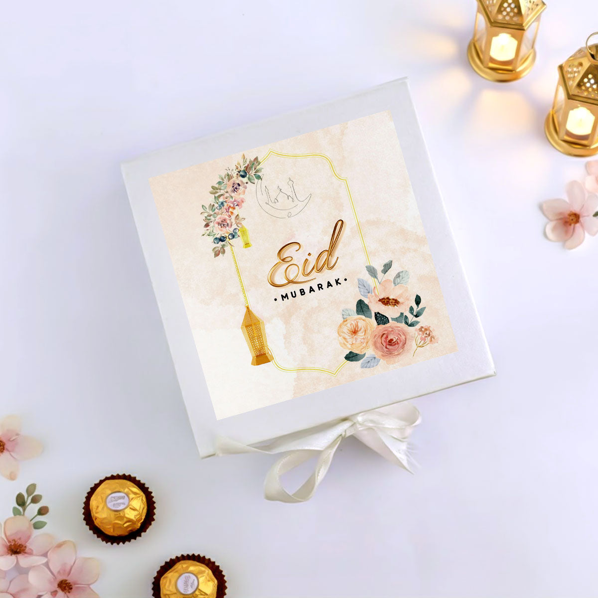 Nyra Eid Mubarak candle gift box packaging