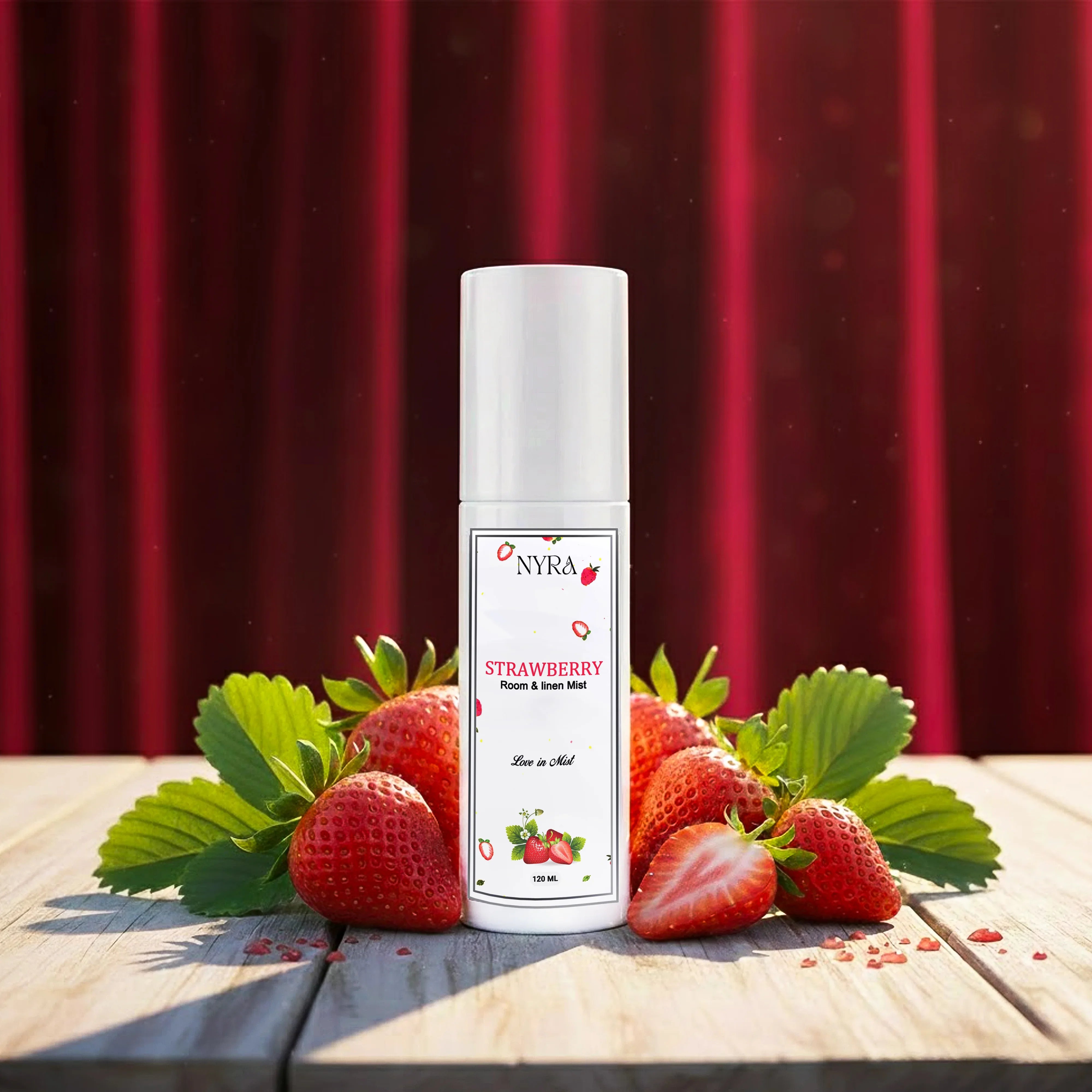 Luxe Blanc Strawberry Room & Linen Mist | Water-Based Fabric