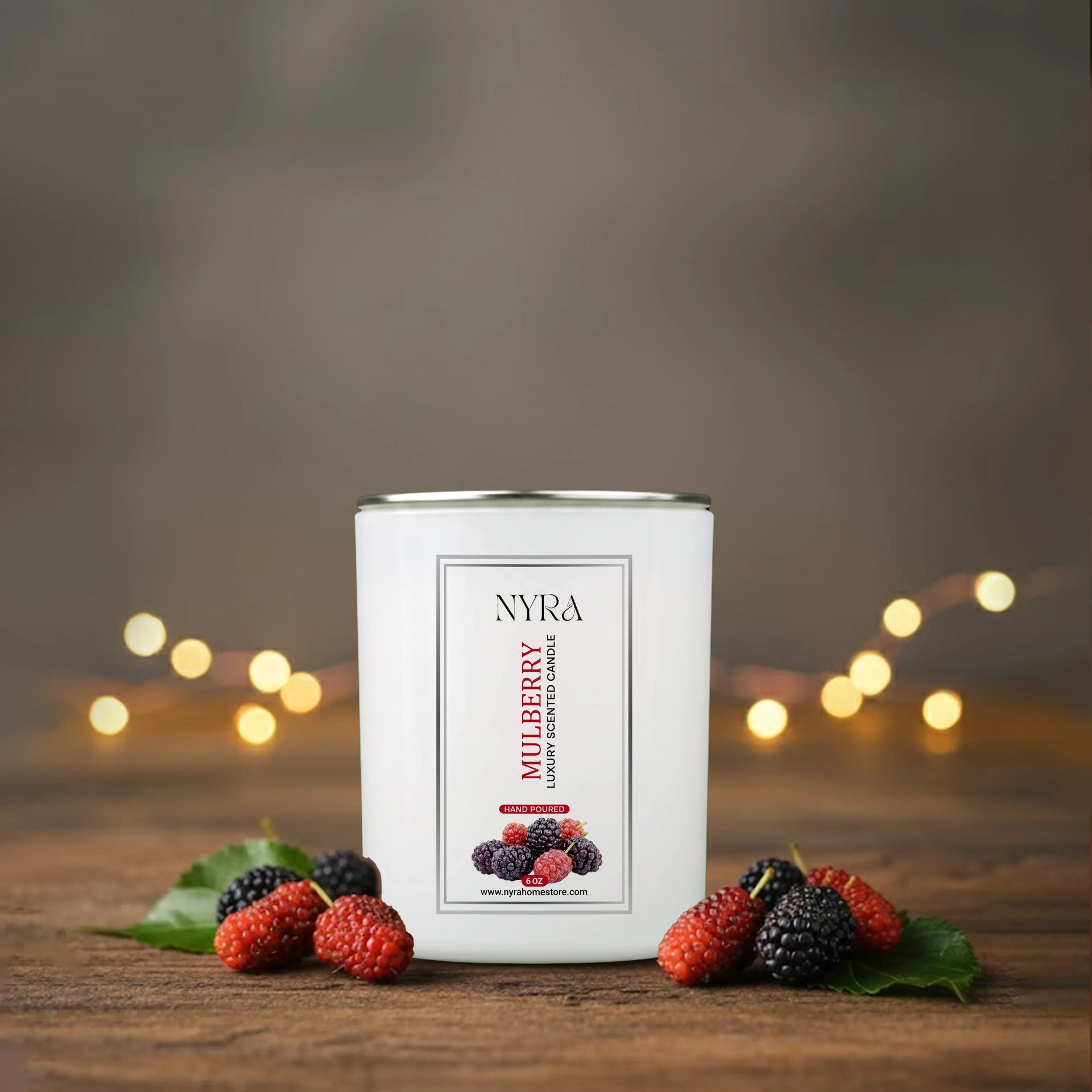 Luxe Blanc Berry Bright Aroma Essence Vessel Candle - Nyra