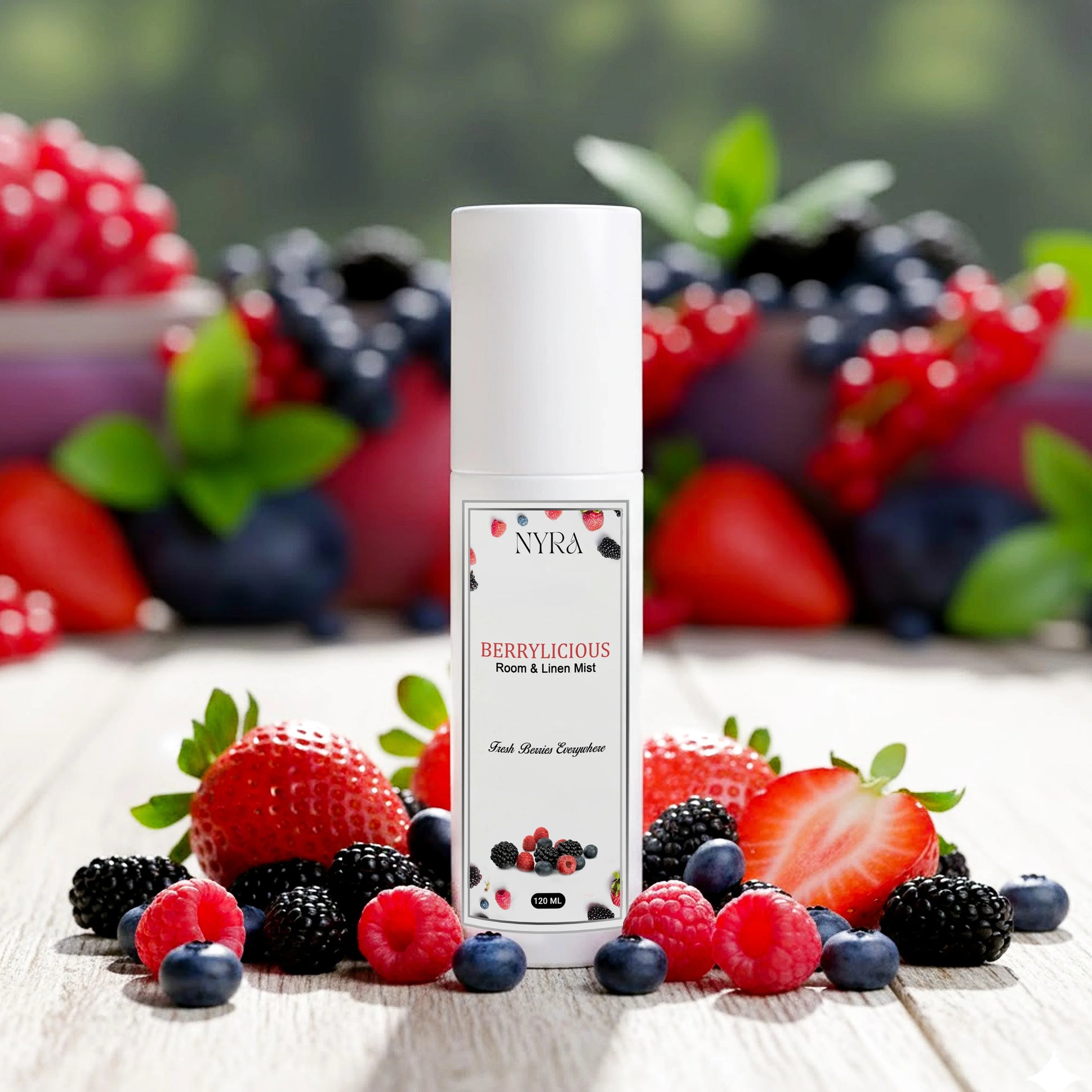 Luxe Blanc Berrylicious Room & Linen Mist | Water-Based Fabric & Space Freshener - Nyra