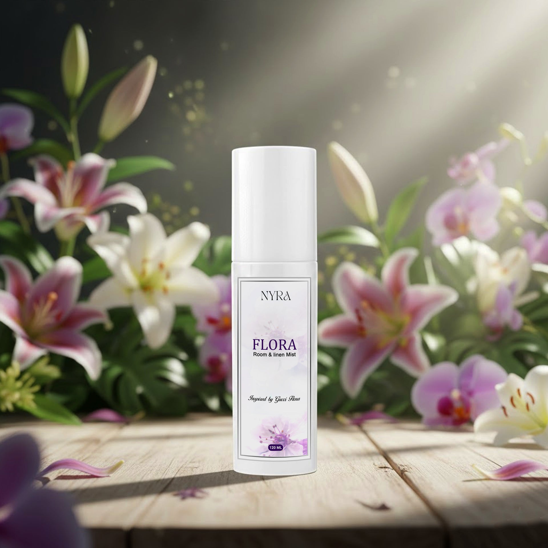 Luxe Blanc Flora Room & Linen Mist | Water-Based Fabric & Space Freshener