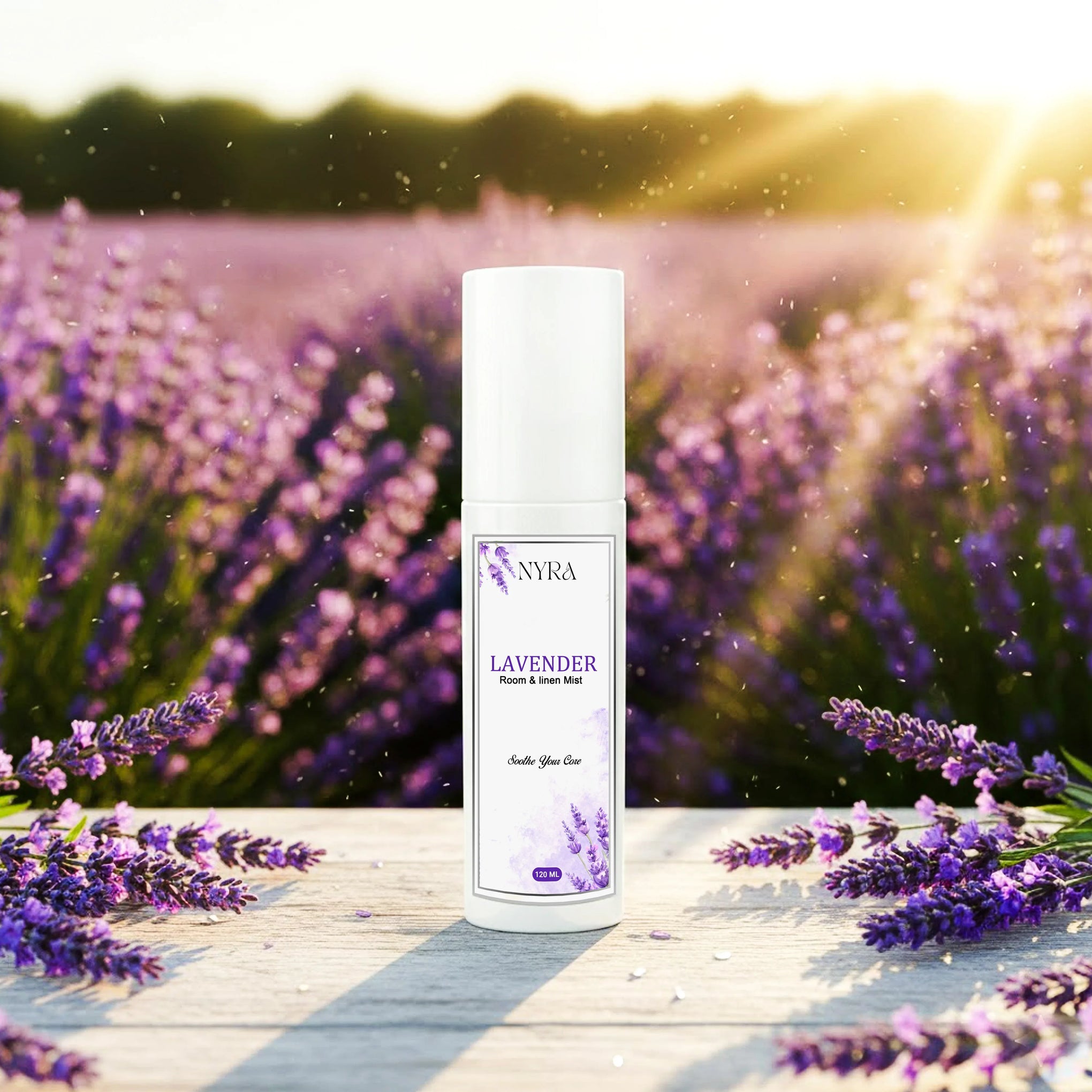 Luxe Blanc Lavender Room & Linen Mist | Water-Based Fabric & Space Freshener - Nyra