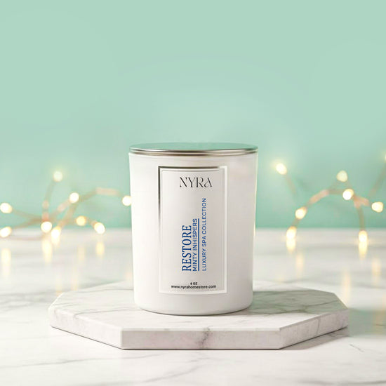 Luxe Blanc Restore Aromatic Essence Aroma Vessel Candle