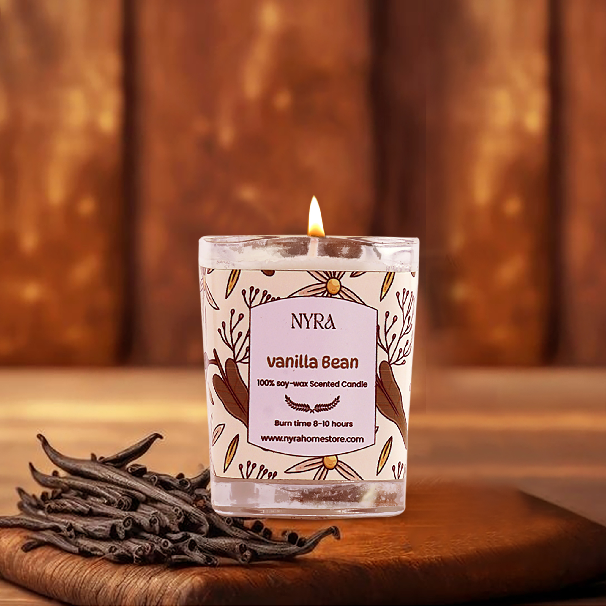 Vanilla Scented Candle – Mini Jar