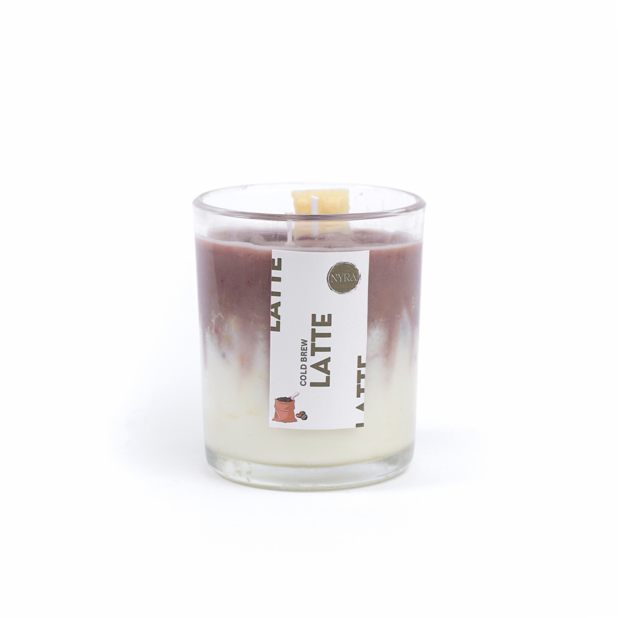 Latte – Hand-Sculpted Artistic Candle | Soy & Beeswax Blend