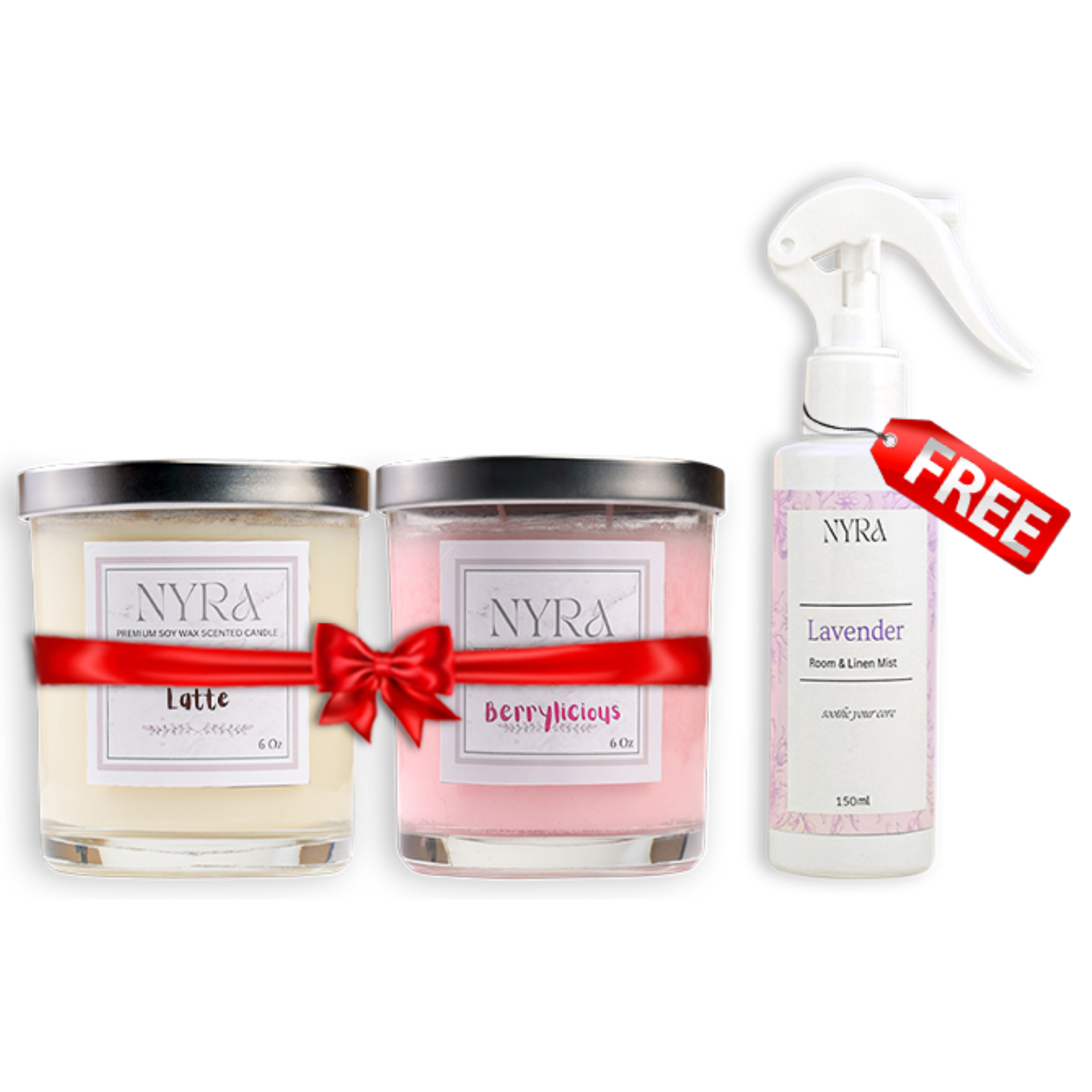 Buy 2 Premium Candles – Get 1 Room & Linen Mist FREE | Nyra Offer