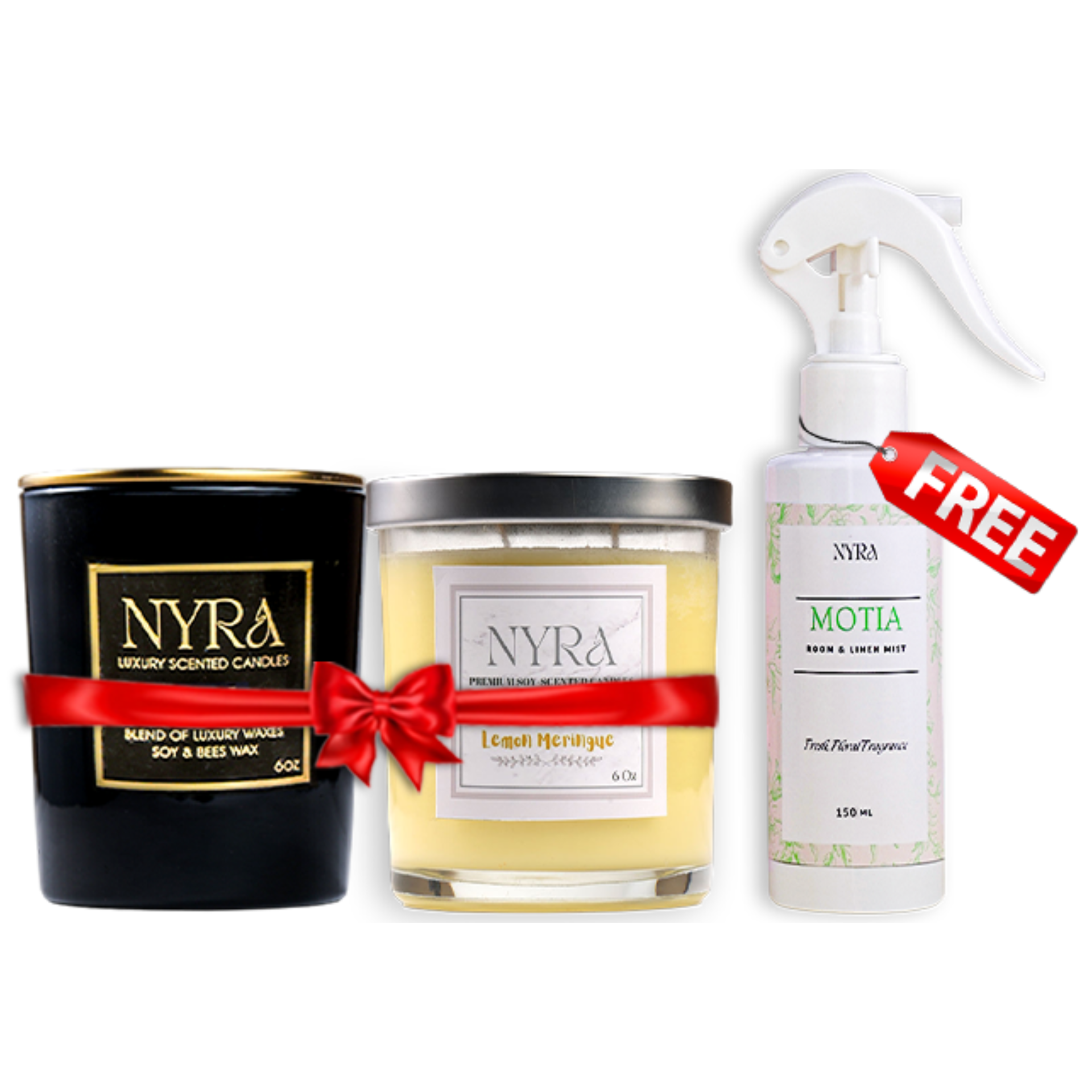 Luxury + Premium Candle Combo Get 1 Room & Linen Mist FREE | Nyra Offer