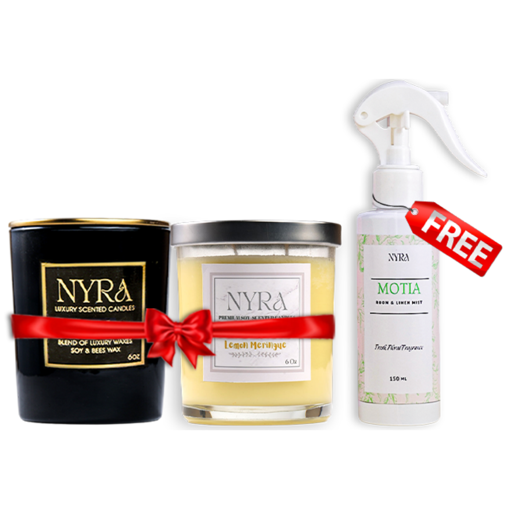 Luxury + Premium Candle Combo Get 1 Room & Linen Mist FREE | Nyra Offer