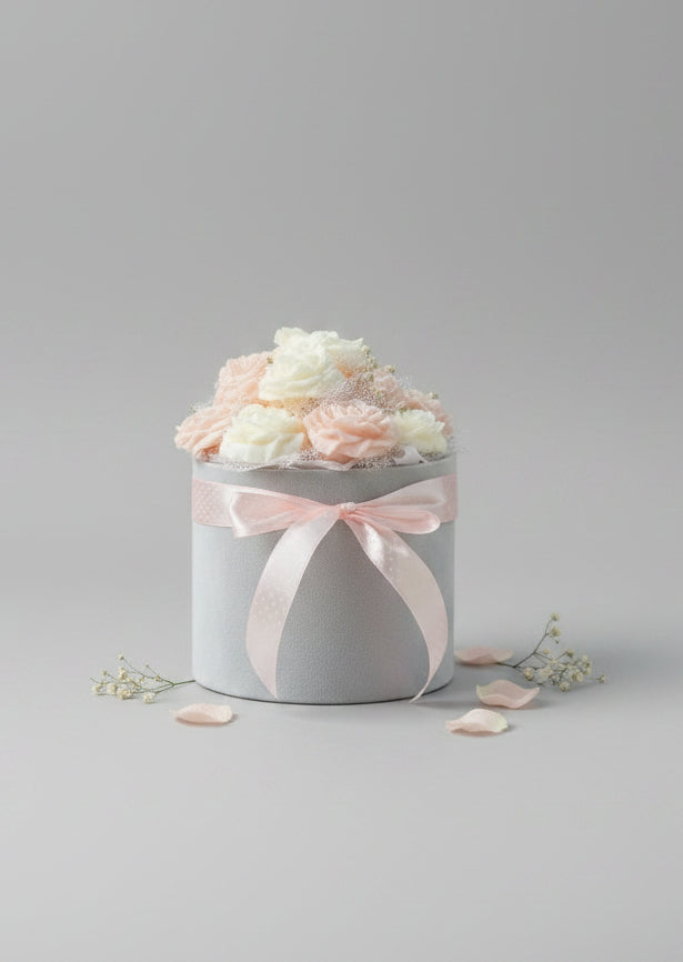 Pink Bliss Candle Bouquet - karachi onl