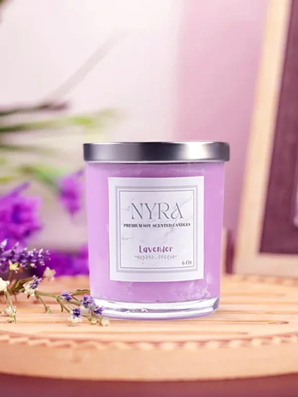 a candle in a jar